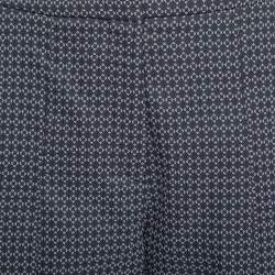 Giorgio Armani Purple & Grey Patterned Knit Pants M