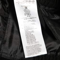 Giorgio Armani Black Wool Crepe Tailored Pants M