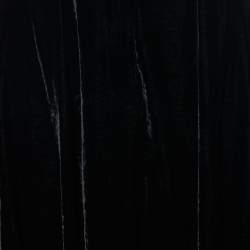 Pre Owned Giorgio Armani Black Velvet Asymmetrical Hem Skirt M