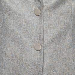 Giorgio Armani Beige Cashmere Button Front Blazer M