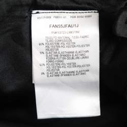 Pre Owned Giorgio Armani Black Velvet A-Line Skirt L