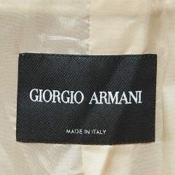 Pre Owned Giorgio Armani Metallic Jacquard  Single Breasted Blazer M