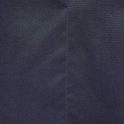 Pre Owned Giorgio Armani Navy Blue Silk Kimono Sleeve Blouse M