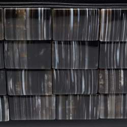 Pre Owned Giorgio Armani Black/Multicolor Acrylic and Alligator Pochette