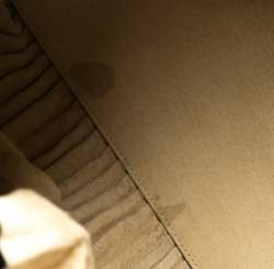 Pre Owned Giorgio Armani Black Leather Pleated Hobo