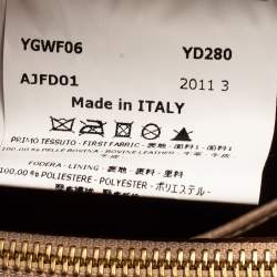 Pre Owned Emporio Armani Beige Croc Embossed Leather Tote