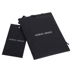 Giorgio Armani Beige Croc Embossed Leather Tote