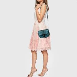 Giorgio Armani Green Velvet Chain Crossbody Bag