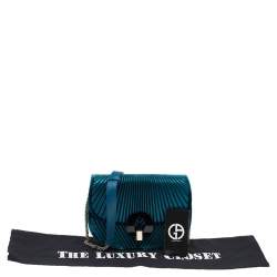 Giorgio Armani Green Velvet Chain Crossbody Bag