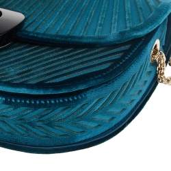 Giorgio Armani Green Velvet Chain Crossbody Bag