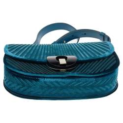Giorgio Armani Green Velvet Chain Crossbody Bag