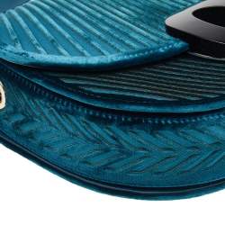 Giorgio Armani Green Velvet Chain Crossbody Bag