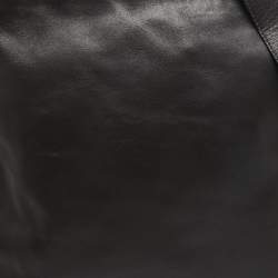 Giorgio Armani Dark Brown Leather Messenger Bag