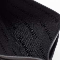 Giorgio Armani Navy Blue Leather Card Holder