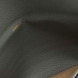 Pre Owned Giorgio Armani Grey Leather Clutch