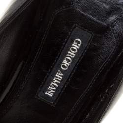 Pre Owned Giorgio Armani Black Patent Leather Pumps Size 40