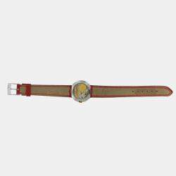 Pre Owned Girard-Perregaux Equation Focal 5010 Quartz White 18k Yellow Gold Stainless Steel Women's Wristwatch 26 mm