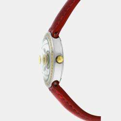 Pre Owned Girard-Perregaux Equation Focal 5010 Quartz White 18k Yellow Gold Stainless Steel Women's Wristwatch 26 mm