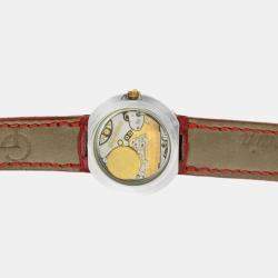 Pre Owned Girard-Perregaux Equation Focal 5010 Quartz White 18k Yellow Gold Stainless Steel Women's Wristwatch 26 mm