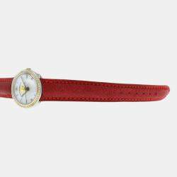 Pre Owned Girard-Perregaux Equation Focal 5010 Quartz White 18k Yellow Gold Stainless Steel Women's Wristwatch 26 mm