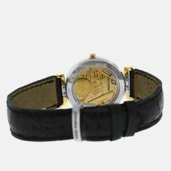 Pre Owned Girard-Perregaux Integrale Quartz Stainless Steel Yellow Gold Women's Wristwatch 32mm