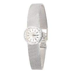 Girard Perregaux MOP 18K White Gold Cocktail Women's Wristwatch 24 MM