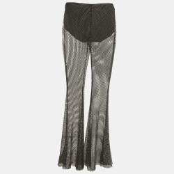 Pre Owned بنطلون جوزيبي دي مورابيتو مزين بأحجار الراين ويضيء الأرجل مقاس صغير/صغير جدًا