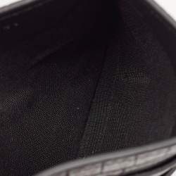 Giuseppe Zanotti Black Croc Embossed Leather Card Holder