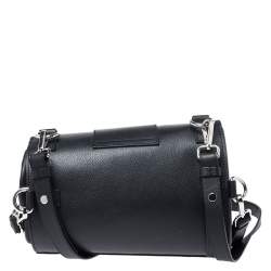 Pre Owned Giuseppe Zanotti Black Grommet Leather Gwen Backpack