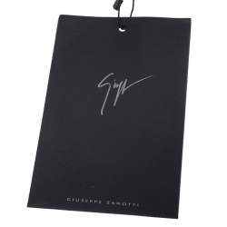 Pre Owned Giuseppe Zanotti Black Grommet Leather Gwen Backpack