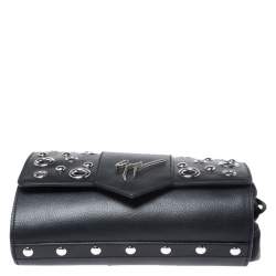 Pre Owned Giuseppe Zanotti Black Grommet Leather Gwen Backpack