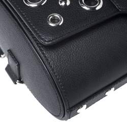 Pre Owned Giuseppe Zanotti Black Grommet Leather Gwen Backpack