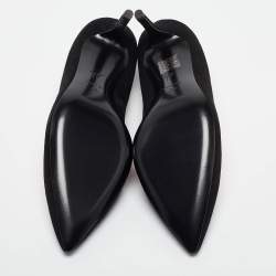 مملوكة مسبقًا Giuseppe Zanotti Black Suede Pointed Toe Pumps Size 38