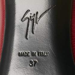Giuseppe Zanotti Red Leather Lucrezia Pumps Size 37
