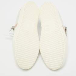 Pre Owned حذاء رياضي جوسيبي زانوتي منصة منخفضة جلد أبيض فرانكي مقاس 41