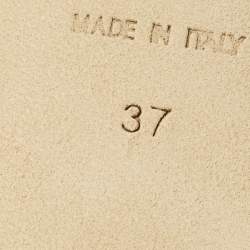 مملوكة مسبقًا Giuseppe Zanotti Lilibeth Size 37 Blush Pink Glitter Slingback Sandals