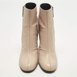 Pre Owned حذاء بوت كاحل جيانفيتو روسي بوكليه كيتي قماش تريكو مقاس 37.5