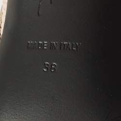 Pre Owned حذاء بوت كاحل جيانفيتو روسي بوكليه كيتي قماش تريكو مقاس 37.5