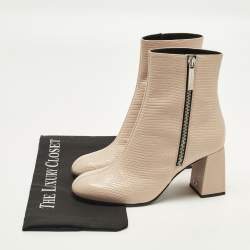 Pre Owned حذاء بوت كاحل جيانفيتو روسي بوكليه كيتي قماش تريكو مقاس 37.5