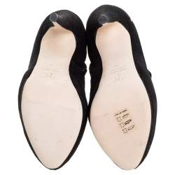 مملوكة مسبقًا Giuseppe Zanotti Black Suede Booties Size 35