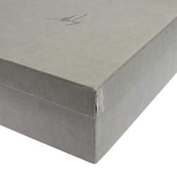 Pre Owned Giuseppe Zanotti White Leather Chain Detail High Top Wedge Sneakers Size 41