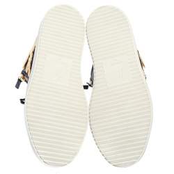 Pre Owned Giuseppe Zanotti Black Leather Wings High Top Sneakers Size 41