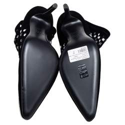Giuseppe Zanotti Black Velvet Crystal Embellished Ankle Boots Size 39