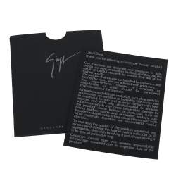 Pre Owned صندل جوسيبي زانوتي هارموني جلد أسود لامع سير كاحل مقاس 37.5 