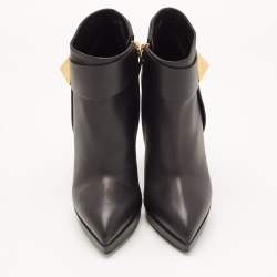 Giuseppe Zanotti Black Leather Emy Stud Ankle Boots Size 41