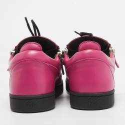 Giuseppe Zanotti Pink Leather Dona Low Top Sneakers Size 39