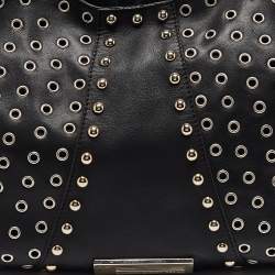 Giuseppe Zanotti Black Leather Studded Hobo