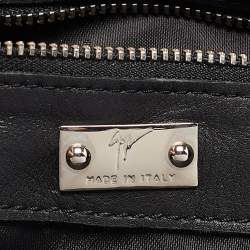 Giuseppe Zanotti Black Leather Studded Hobo