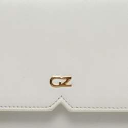 Pre Owned حقيبة كلتش جوسيبي زانوتي جلد أبيض مزدوج نولا