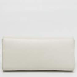 Pre Owned حقيبة كلتش جوسيبي زانوتي جلد أبيض مزدوج نولا